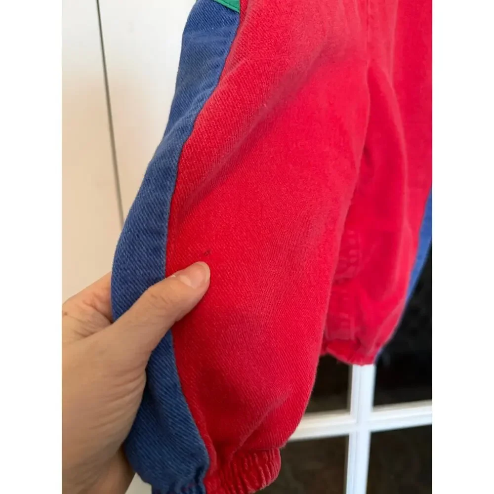 Vintage 1980s/90s OshKosh B’Gosh Colorblock Overalls 3T USA Made